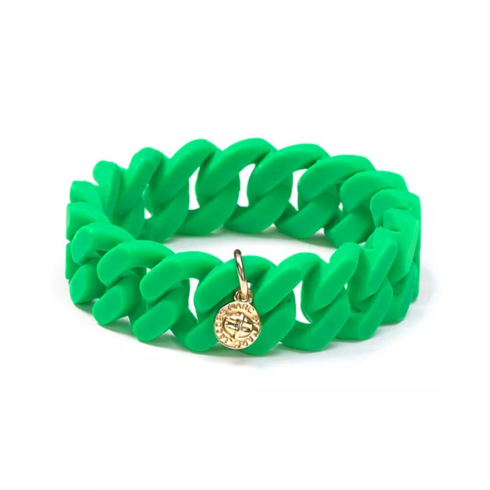 Marc by Marc Jacobs Silicone Bracelet Toucan Green w/ Charm NWT